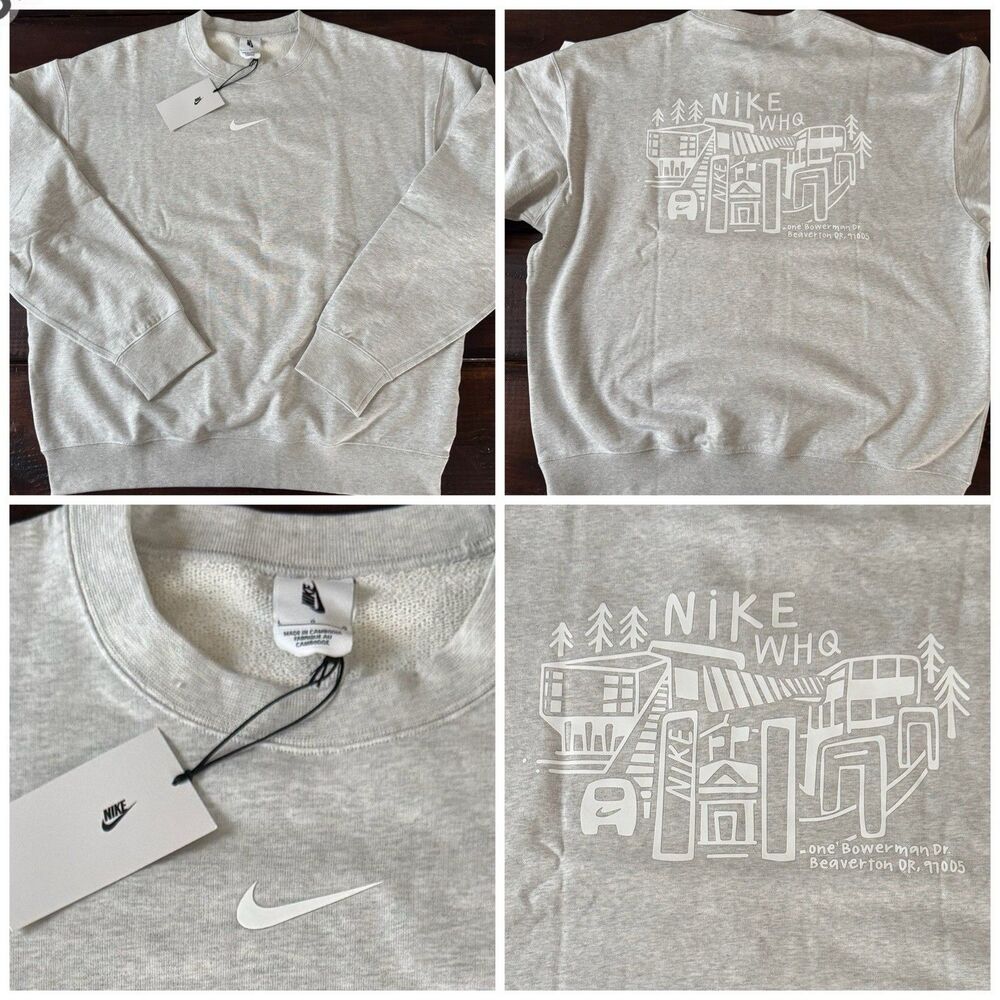 Nike World Headquarters WHQ Employee Exclusive Center Logo Crewneck Sweatshirt